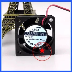 ADDA AD0424HB-C50 DC24V 0.09A 40*40*20MM 2-Wire Cooling Fan - Picture 1 of 3