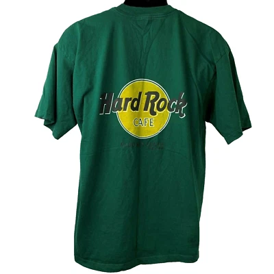 Camiseta Hard Rock Café Vintage Años 90 Para Hombre Talla L Verde Cabo San Lucas México Foto 1 de 4