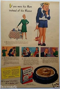 Grape-Nuts Wheat-Meal Newspaper Insert Ad - Philadelphia Inquirer, Feb. 20, 1944 - Picture 1 of 3