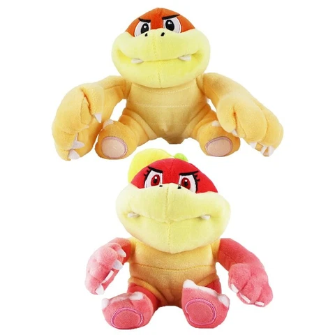 2 Styles Super Mario Plush Toy Boom Boom Pom Pom Koopa Bowser Soft Stuffed Dolls Cover