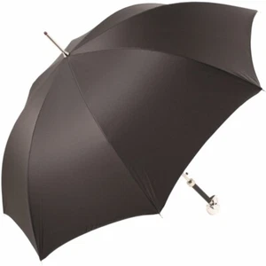 Luxus Herren Regenschirm mit Chrom Totenkopf Griff von Pasotti - Bild 1 von 12
