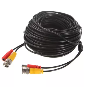18m/20m BNC+DC Male to Female Adapter Security CCTV Camera Video Extension Cable - Picture 1 of 6