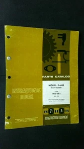 International Hough D-400 Payloader Parts Catalog Manual April 1968 - Picture 1 of 2