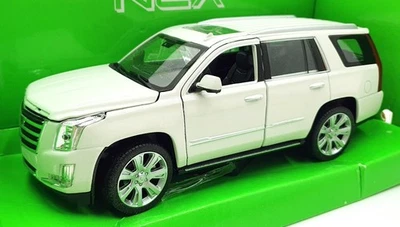 Welly NEX escala 1/24 diecast 24084W - Cadillac Escalade 2017 - blanco Foto 1 de 4