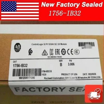 Nuevo precintado AB 1756-IB32 AB SER B CONTROLOGIX 32 PT DC MÓDULO DE ENTRADA EE. UU. - Imagen 1 de 2
