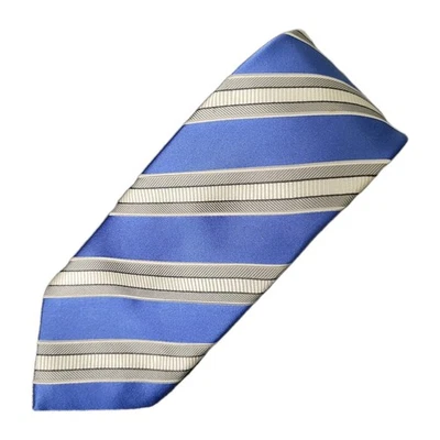 Галстук Donald J Trump Signature Collection 100% шелк синяя полоса галстук длина 64 дюйма - Изображение 1 из 4