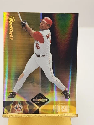 2004 Leaf Limited Garret Anderson Spotlight SP Gold 09/25 Anaheim Angels Rare - Image 1 of 2