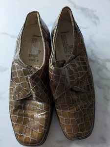 Zapatos mocasines Waldlaufer de cuero para mujer talla 5 dorado metálico - Imagen 1 de 6