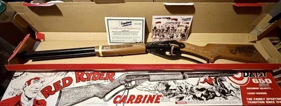 Una historia de navidad 40 aniversario rojo ryder bb pistola cast firmada #122 de #500 Foto 1 de 4