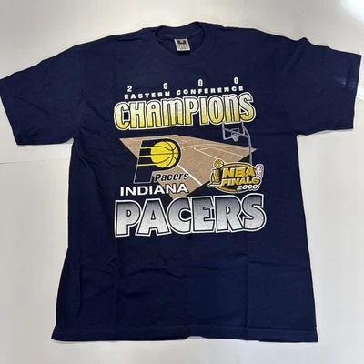 Camiseta De Colección 2000 Finales NBA Conferencia Este Indiana Pacers Cotton Park LG Foto 1 de 4