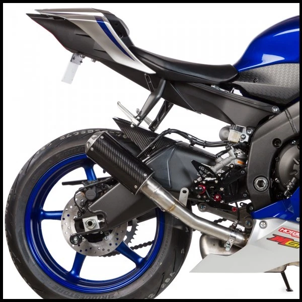 Hotbody MGP2 一脚蹬排气消声器,碳纤维 SS,雅马哈 YZF R6 2006-2017 — 第 1/1 张图片