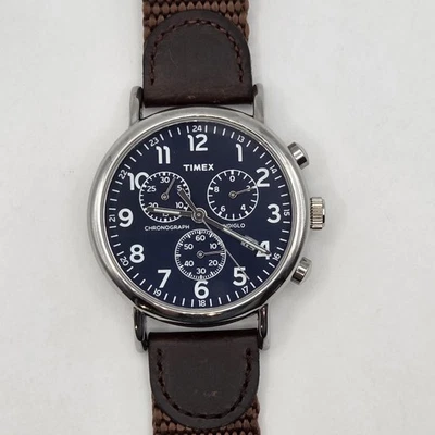 Reloj Timex Weekender Cronógrafo Cuarzo Analógico TW2R63200 Correa Hadley Roma Usado en Excelente Condición Foto 1 de 4