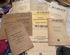 TM 11’a Radio Sets, Radiosondes, Clinometers, Wind Equip. Vintage Manuals - Picture 1 of 24