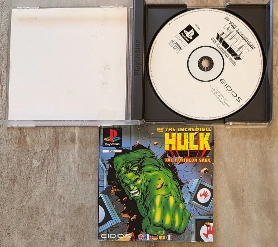 Rarität - The Incredible Hulk The Pantheon Saga Playstation 1 Spiel PS1 - Bild 1 von 4