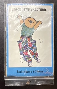 Birch Street Clothing Sewing Pattern 1990 Children’s Pocket Pants 1-7 Years Vntg - Picture 1 of 6