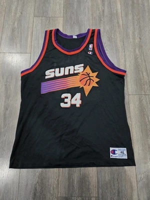 AUTHENTIC VINTAGE CHARLES BARKLEY CHAMPION SUNS JERSEY NBA 48 XL  - Image 1 of 4