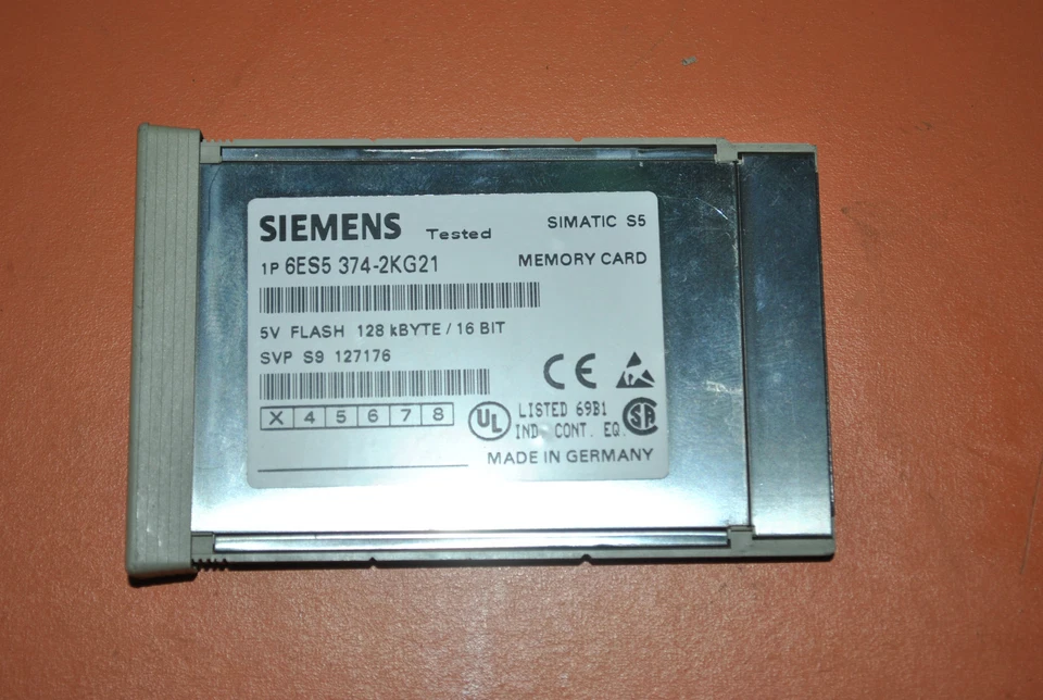TARJETA MEMORIA SIEMENS 5V FLASH 128KB 6ES5-374-2KG21 6ES5374-2KG21 NUEVA SIMATIC S5 Foto 1 de 1