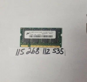 Micron 256MB PC2100 DDR-266MHz non-ECC Unbuffered CL2.5 200-Pin SoDimm Memory - Picture 1 of 1