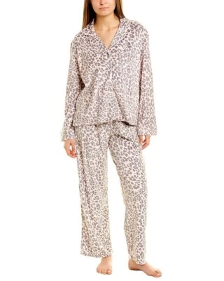 Conjunto de 2 pijamas de lana cepillada Donna Karan talla 3X estampado animal tostado $82 nuevo con etiquetas Foto 1 de 4
