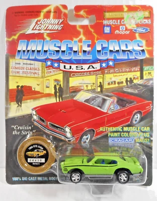 Johnny Lightning 1994 Muscle Cars EUA LE Verde Limão 1969 GTO Judge com Botão-NIP - Imagem 1 de 4