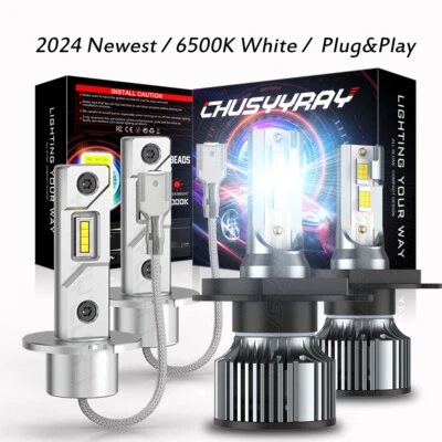 For Nissan Pathfinder 2001-2004 6500K LED Headlight + Fog Lights Bulbs Combo 4pc - image 1 of 4