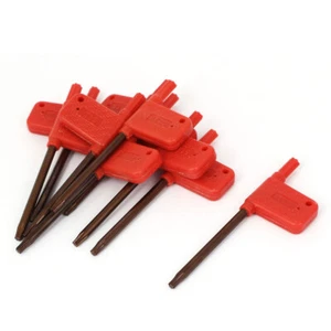 10 Stück Torx Schraubendreher, T15 S2 Flaggengriff Sterntreiber Schlüssel - Bild 1 von 2