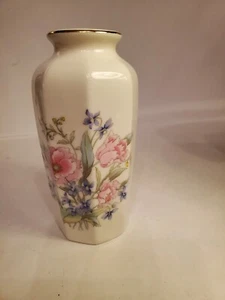 Vintage Ceramic Fine China Floral Painted Vase Japan - Picture 1 of 5