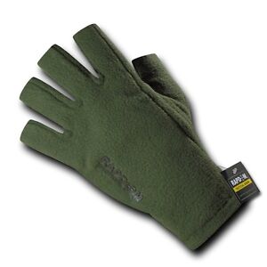 Rapid Dom Polar Fleece Half Finger Gloves Winter Outdoor Military Patrol Army