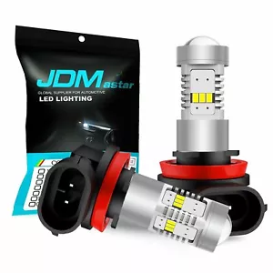 JDM ASTAR 2x H11 Xenon White LED Bulbs Fog Light Projector - Picture 1 of 10