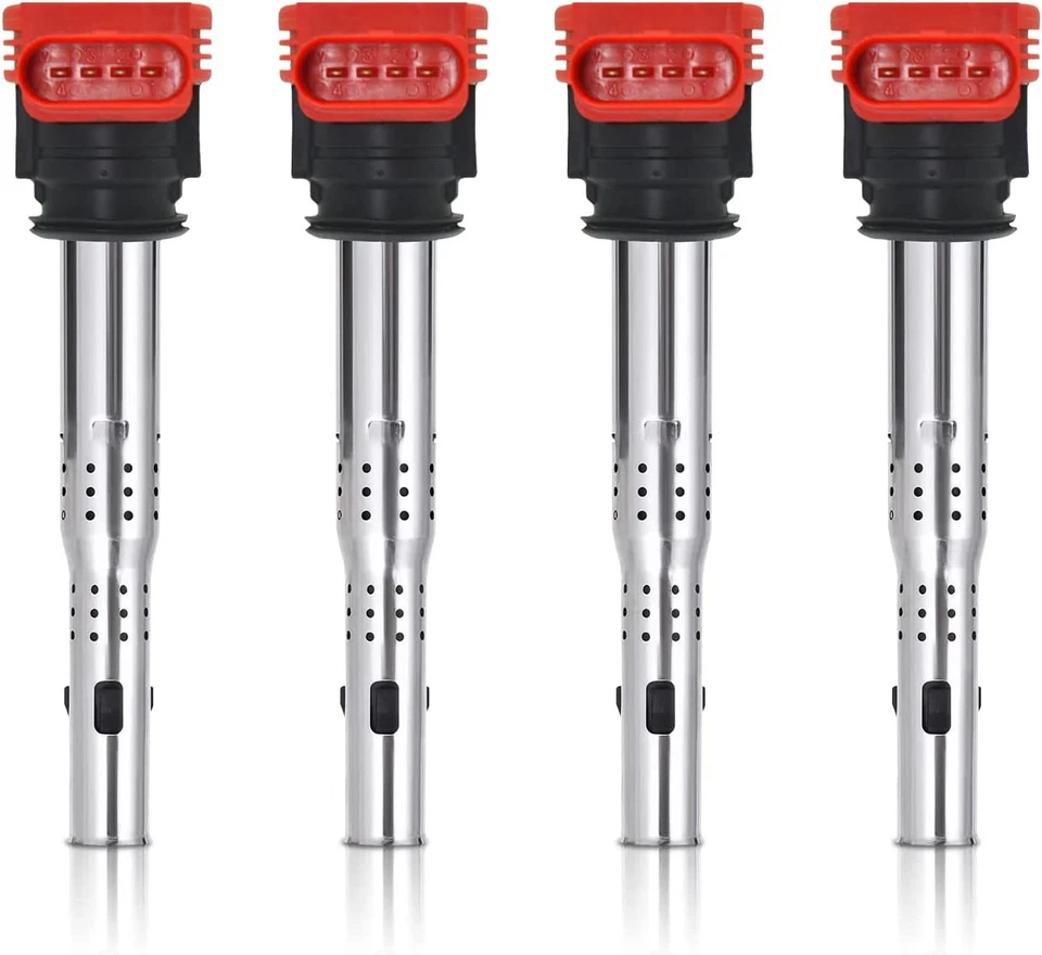 4PCS Ignition Coil Pack For Audi TT A4 A5 R8 VW Golf Jetta GTI 2.0L 2.0T UF529 Foto 1 de 4