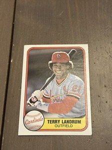 1981 Fleer Terry Landrum Rookie St. Louis Cardinals #539