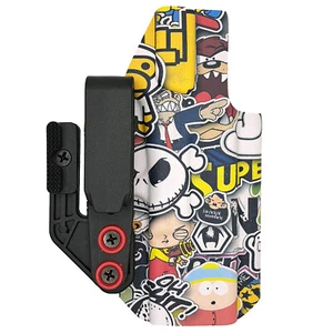 IWB TUCKABLE HOLSTER | STICKER BOMB PATTERN BY GHC Holsters