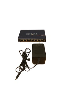 Netgear FS108 v2 8 Port 10/100 Fast Ethernet Unmanaged Switch good tested works - Picture 1 of 4