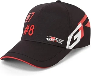 Toyota Gazoo Racing WEC Official Team #7 #8 Baseball Cap Hat Black Adjustable - Picture 1 of 1
