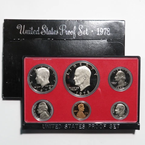 1978-S US Proof Set - 6-Coin w/ Box Cover
