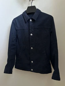 NEW 2000s $345 Helmut Lang Twill Jean Jacket NAVY BLUE XS - Picture 1 of 17
