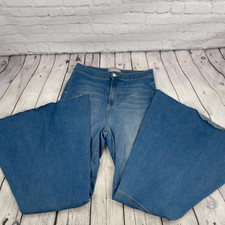 Free People Penny Pull On Raw Hem Flare Jeans Women's 30