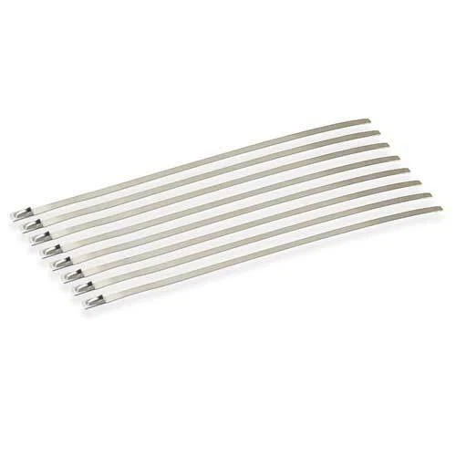 DEI Stainless Steel Exhaust Wrap Locking Ties - 8 Inch Long (8 Pack) - Image 1 of 1