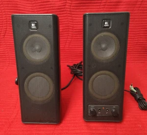 Logitech S-0264B PC Computer Laptop Speaker System Fully Working - Afbeelding 1 van 9