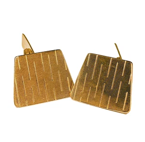 Engraved Solid Gold Mens Cufflinks 9K Gold Antique Cufflinks - Bild 1 von 6
