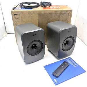 KEF LSX II LT Wireless HiFi Speakers - Pair (Graphite Grey) and Remote - Picture 1 of 11