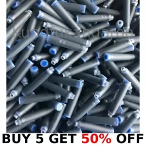 25 x AZUL - Cartuchos de tinta para pluma estilográfica recargas tamaño estándar euro - Imagen 1 de 4