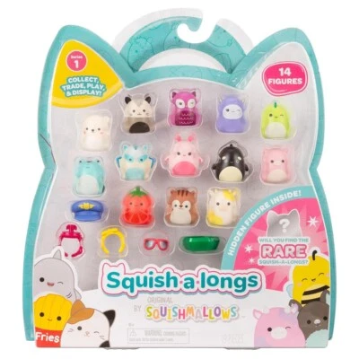 Squishmallows: Squish-A-Longs - Paquete de 14 figuras - Serie 1 (Estilo 2) - Nuevo