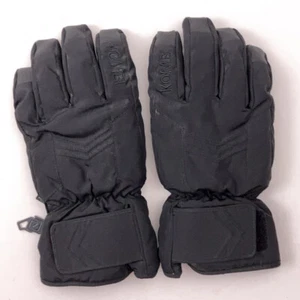 Kombi Women's Medium Waterguard Ski Gloves Black With Leather Palm - Picture 1 of 8