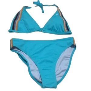 Women’s Blue Nike Two Piece Bikini Swimsuit Sz 12/14 - Picture 1 of 10