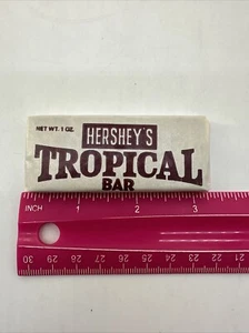 HERSHEY TROPICAL CHOCOLATE 1 OZ RATION BAR VIETNAM ERA - Picture 1 of 4