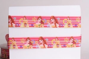 Die Schöne und das Biest Prinzessin Belle 7/8" Ripsband 1, 5, 10 Yard AUS USA - Bild 1 von 1
