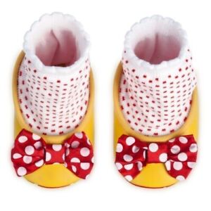 Disney Store Minnie Mouse Costume Shoes for Baby Red/Yellow  NWT 12/18M FREE SHP