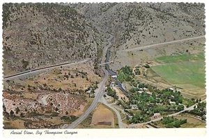 Vintage Colorado Chrom Postkarte Big Thompson Canyon Rocky Mountain Park - Bild 1 von 2