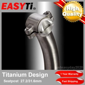 EasyTi Offset/Setback/Layback Titanium Seatpost 27.2mm/31.6mm for MTB/XC/FR-Ti - Picture 1 of 4